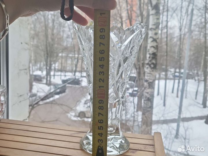 Хрусталь СССР кружки и ваза