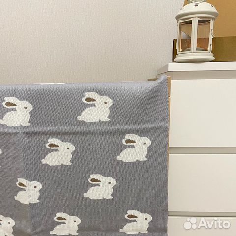 Плед детский вязаный