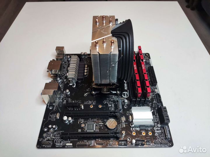 Комплект: Ryzen 5500, B450, 32Gb, кулер