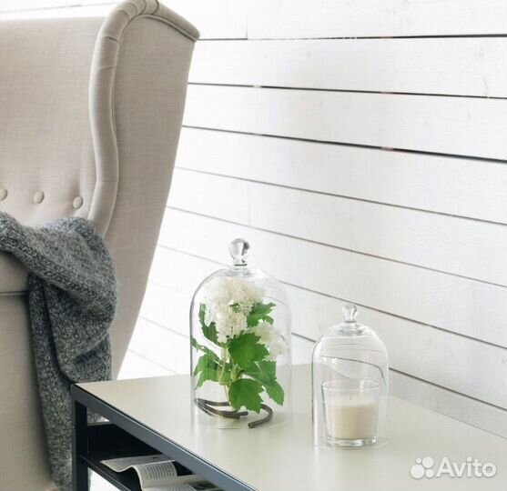 Стеклянный клош IKEA новый