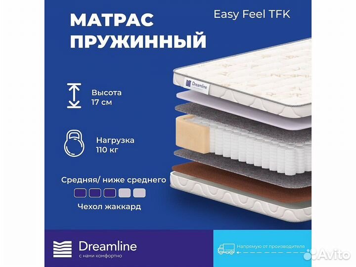 Пружинный матрас Dreamline Easy Feel TFK