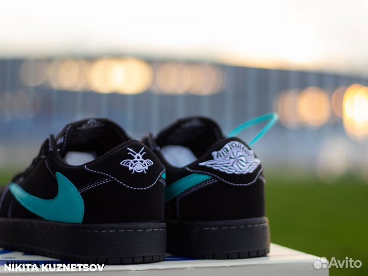 Кроссовки Nike x Travis Scott Jordan 1 Low Tiffany
