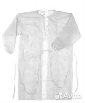 Халат защитный на завязках