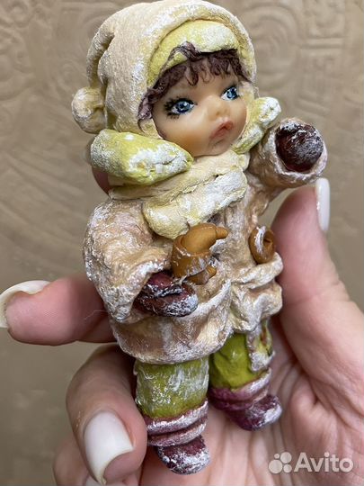 Ватные елочные игрушки