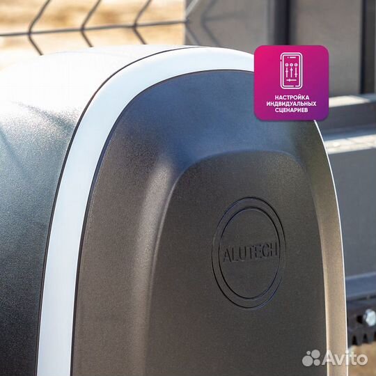 Умный привод для откатных ворот Roteo RTO-500mkit-Sm + проводные фотоэлементы LM-L + сигнальная ламп