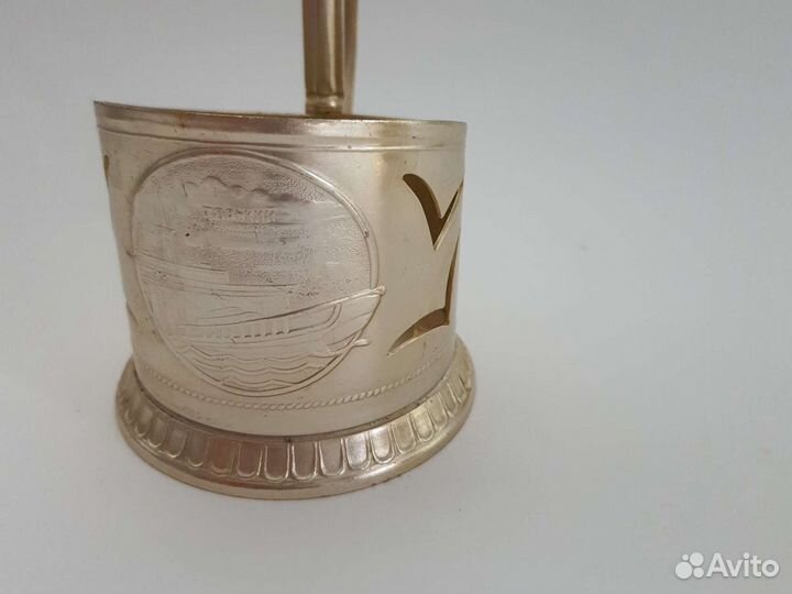 Подстаканники СССР винтаж алюминий морская тема