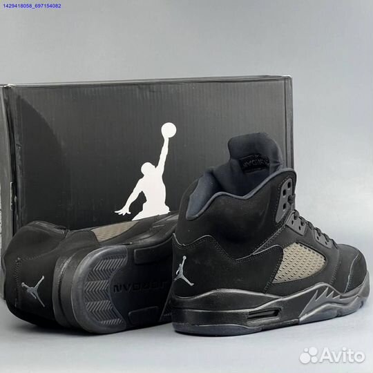 Кроссовки Nike Jordan 5 Black Cat (Арт.31209)