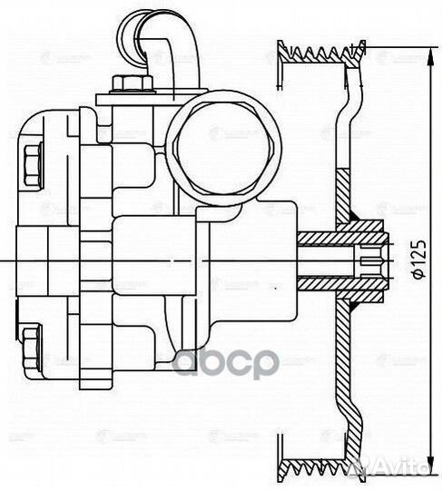 Насос гур mazda 3 (BK) (03) 1.6I LPS2502 luzar