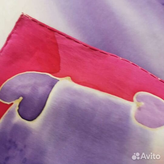 Красивый шёлковый платок Батик
