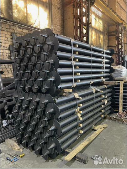 Винтовые сваи, наконечники, удлинители эталон сваи