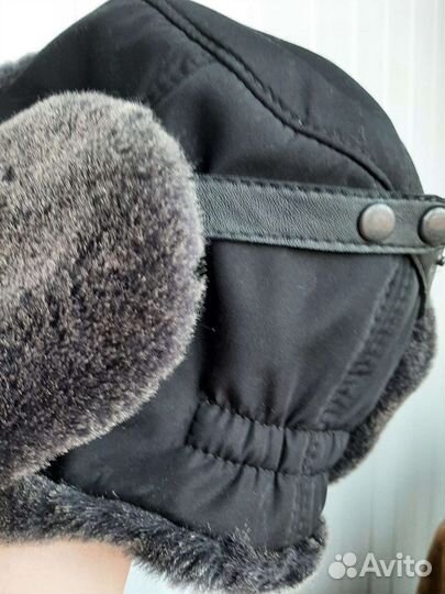 Шапка ушанка мужская р.60-62