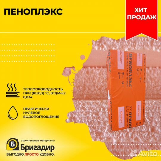 Пеноплекс 50мм