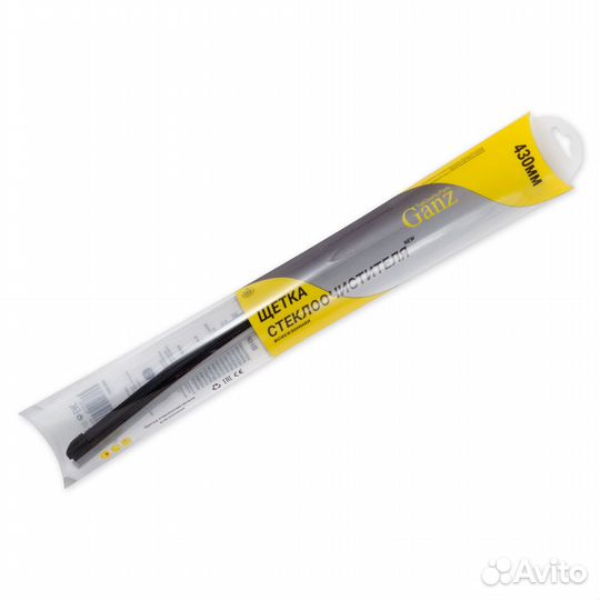 Щетка стеклоочистителя 430 мм бескаркасная 1 шт (1