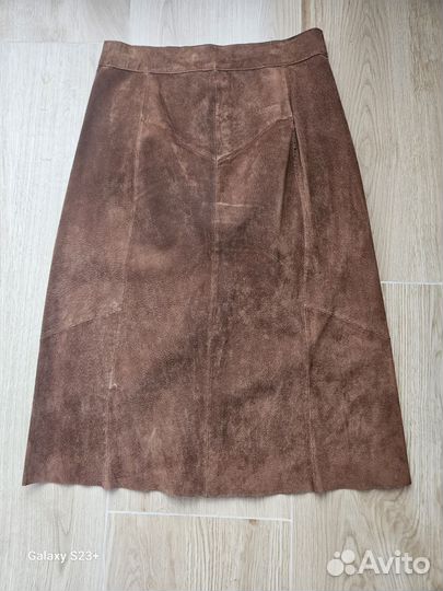 Юбка натуральная замша Zara