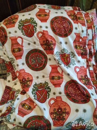 Ткани СССР лён, хб, жаккард портьерные