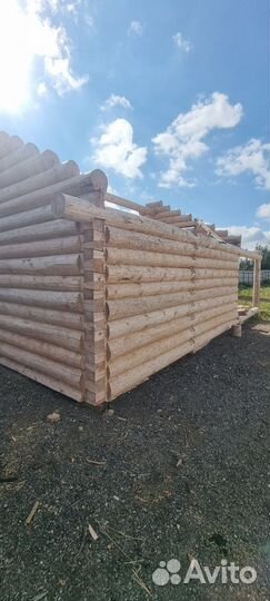 Сруб дачного дома из бревна 6х6+3 с доставкой