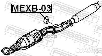 Подушка крепления глушителя mitsubishi lancer/L