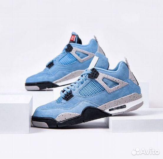 Кроссовки Nike Air Jordan 4 Голубые