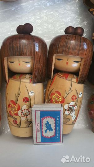 Большие старинные кокеши,японские куклы