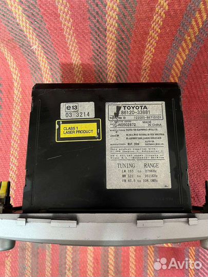 Магнитола Tayota camry