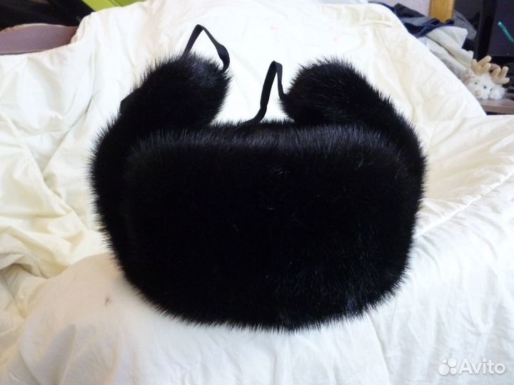 Шапка-ушанка норка