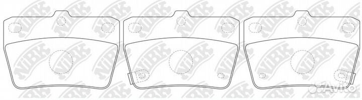 Колодки дисковые nibk PN1424