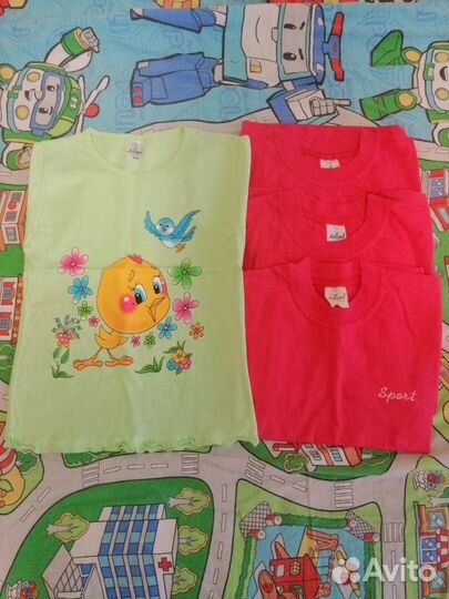 Футболки рост 104, 122, 128 остатки
