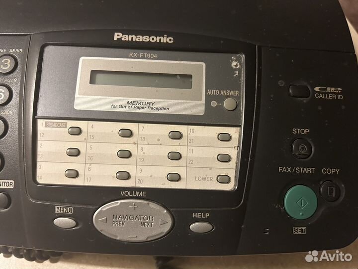 Факс panasonic KX-FT-904