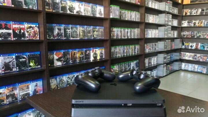 Игровая приставка ps4 slim 500gb