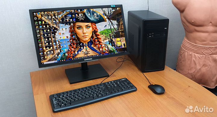 Комп i7-8700es (12-Потоков) 16-Оперативки, SSD