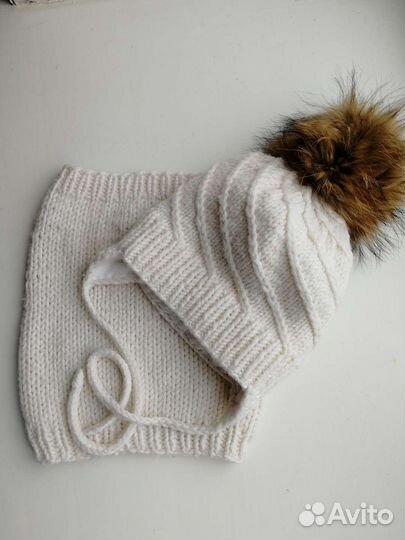 Шапка и снуд зимние