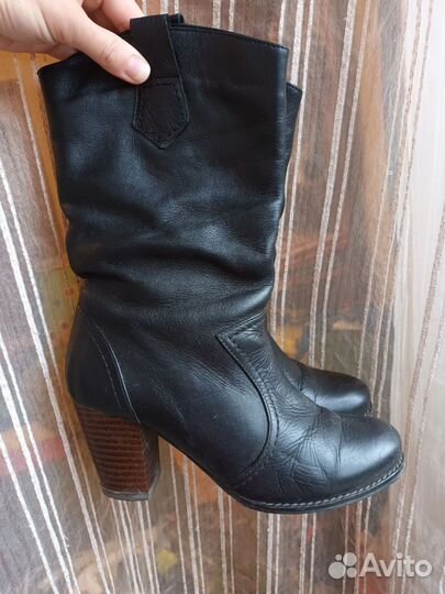 Сапоги женские натуральная кожа 36