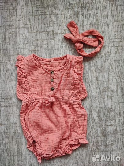 Боди из муслина 68-74