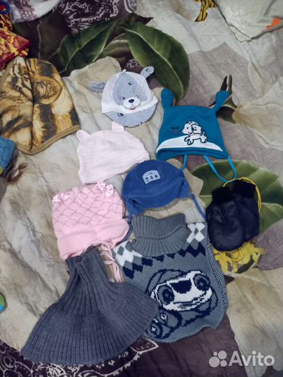 Шапки варежки манижки детские