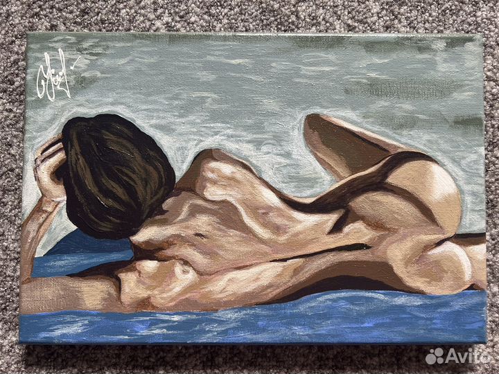 Картина акрил эротика Афина