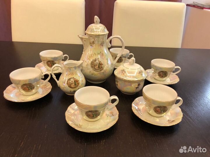 Кофейный сервиз перламутровая мадонна GDR