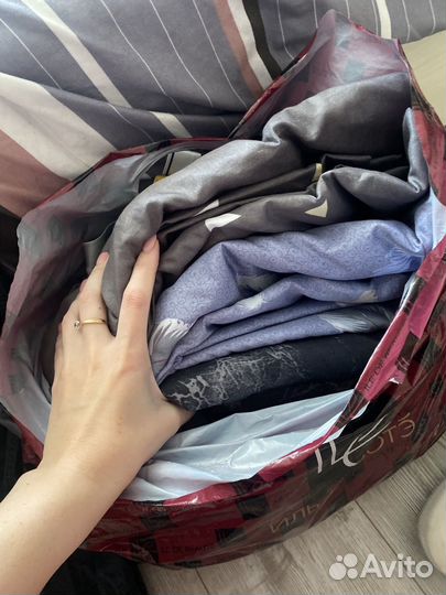 Пакет вещей мужских и обувь женская