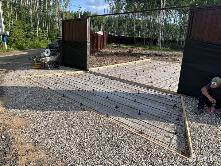 Бетонные отмостки, площадки, ливневки дренаж