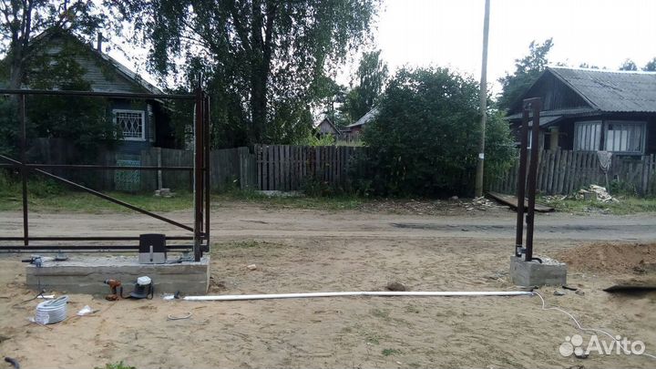 Откатные ворота с автоматикой