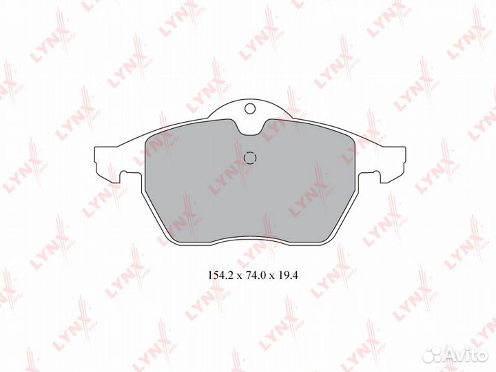 Колодки тормозные дисковые перед BD5914 LYN