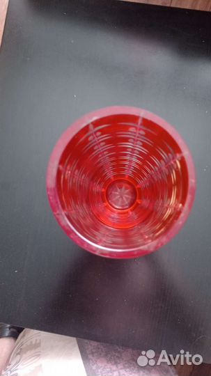 Ваза для цветов цветное стекло СССР