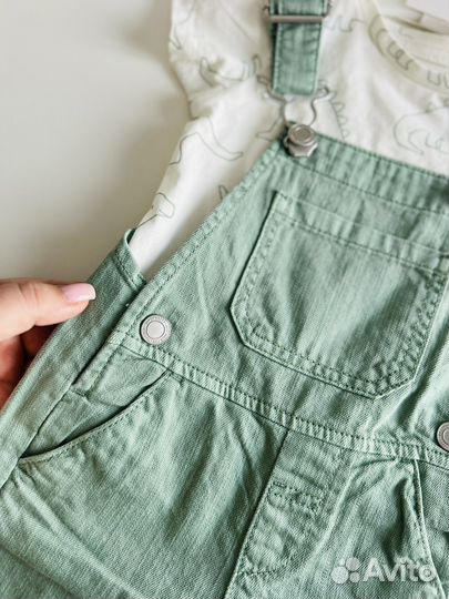 Футболка и комбинезон са 62