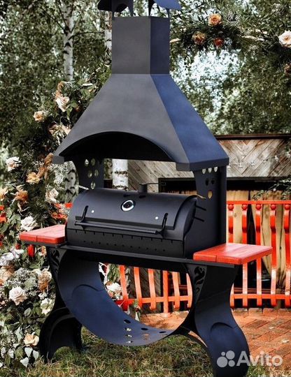 Мангал коптильня