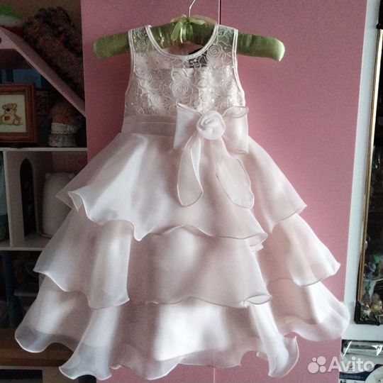 Платье праздничное для девочки-116