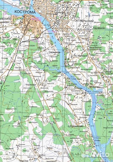 Карта Костромская область для Garmin