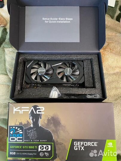 Видеокарта KFA2 GeForce GTX 1660 Ti 1-Click OC