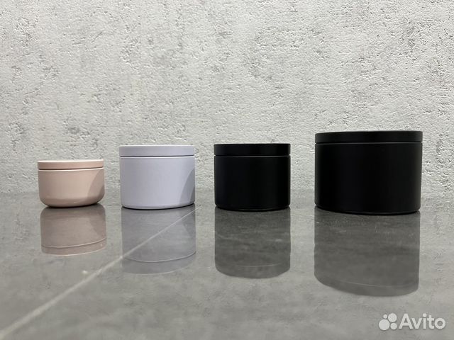 Банка металлическая для свечей