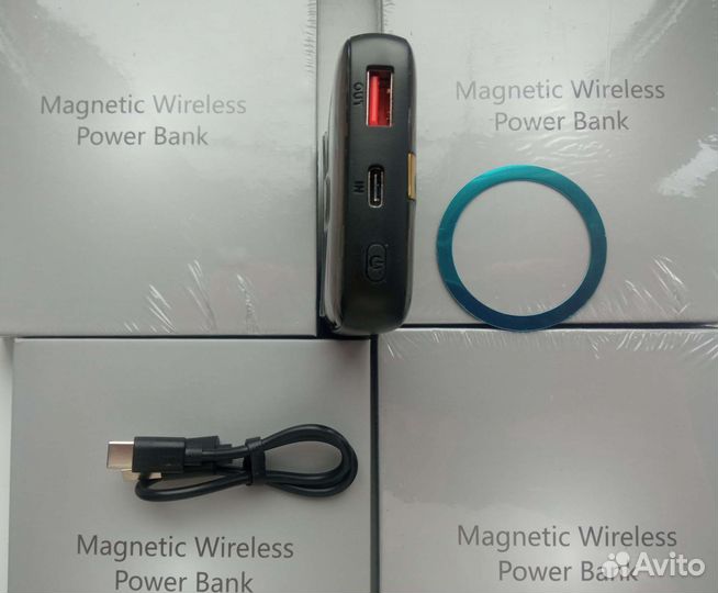 Повербанк беспроводной магнитный MagSafe 10000 VIP