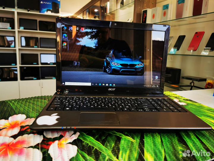 Шустрый ноутбук Acer core i3 6gb GT610 500gb