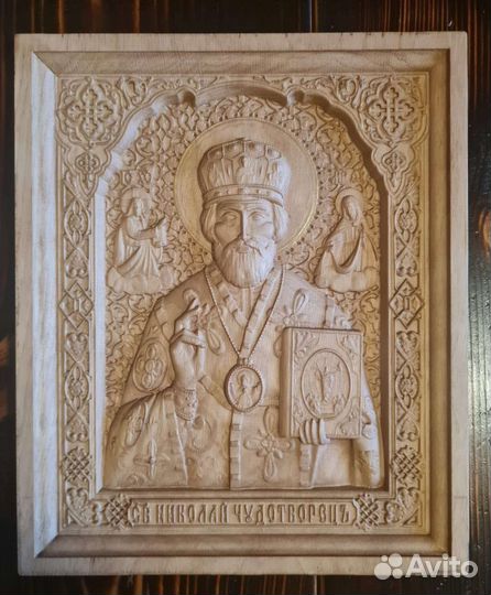 Объемный 3-d портрет по фотографии из дерева